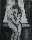 Edvard Munch The Kiss 1895 painting